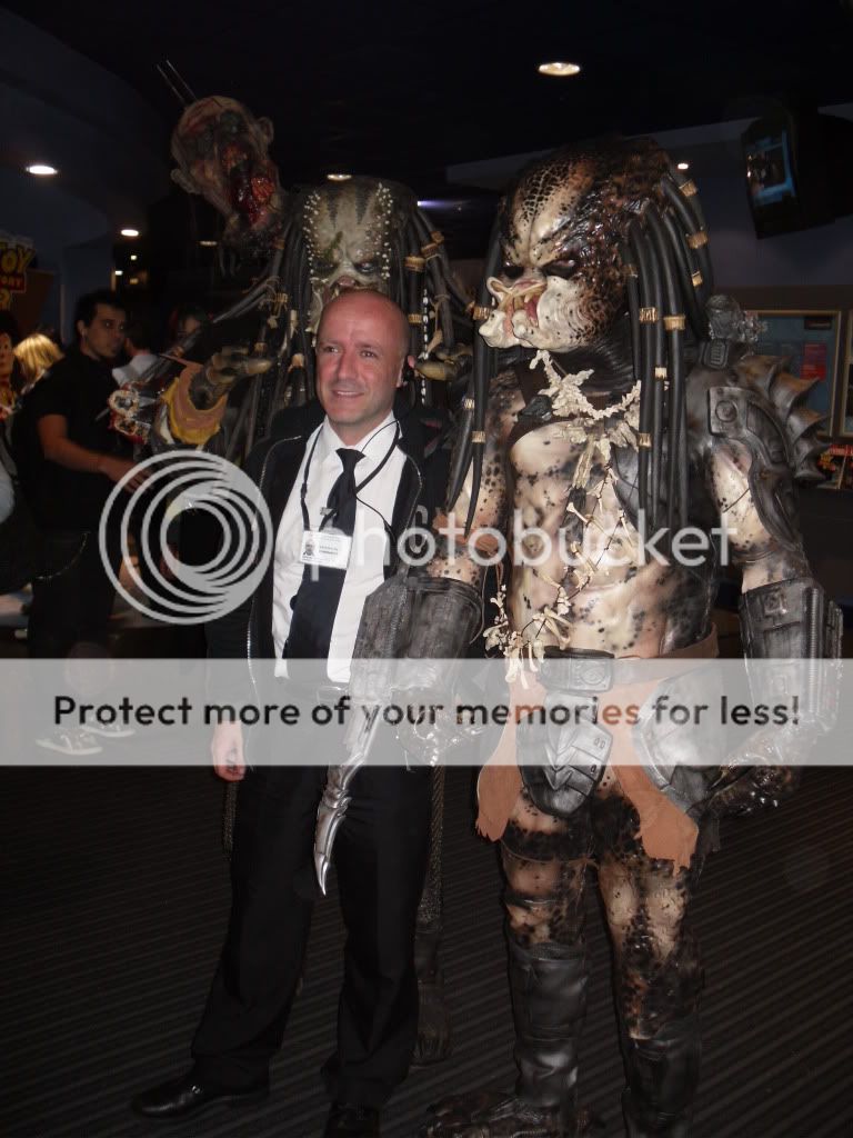 Predator costume and movie openings